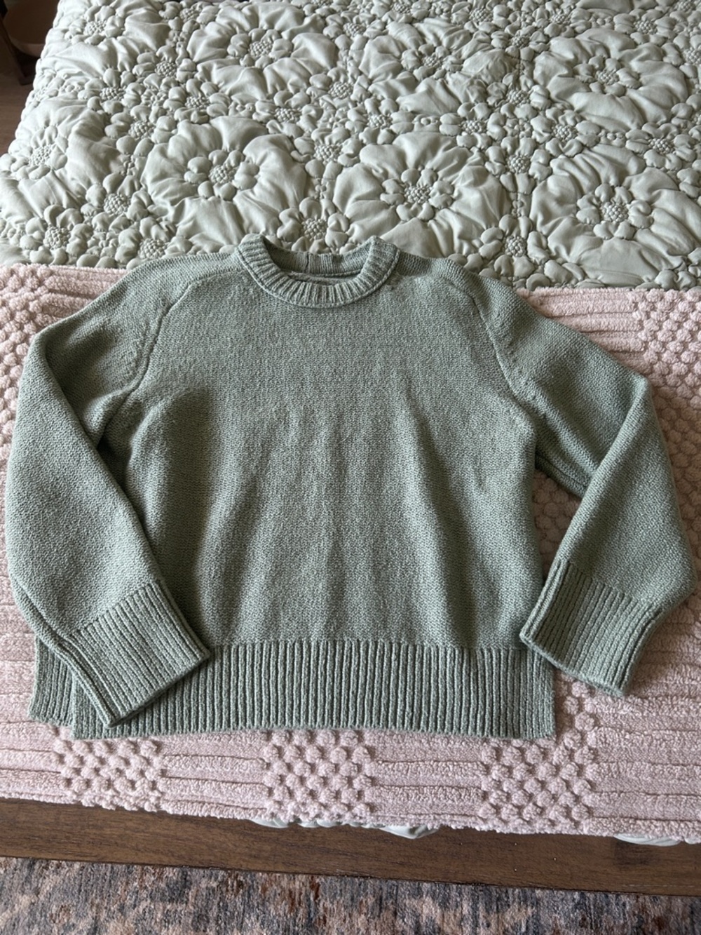 Abercrombie & Fitch Sage Green Crewneck Sweater